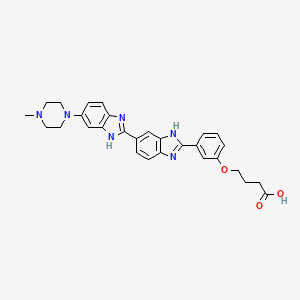 Chemical structure of Hoechst 33258 analog