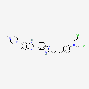 Chemical structure of Hoechst 33342 analog