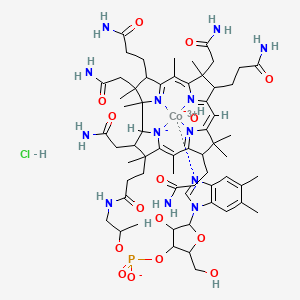 Chemical structure of Hydroxocobalamin monohydrochloride