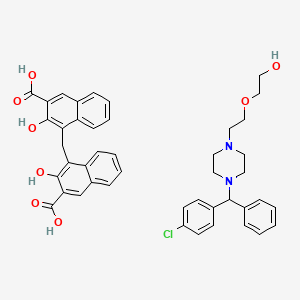 Chemical structure of Hydroxyzine pamoate