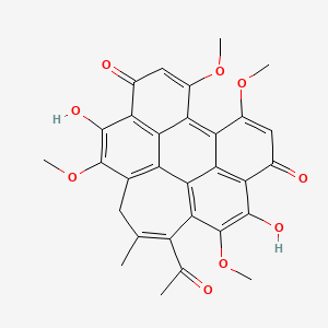 Chemical structure of Hypocrellin B
