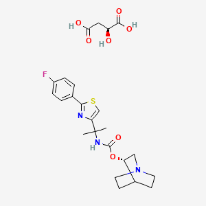 Chemical structure of Venglustat Malate