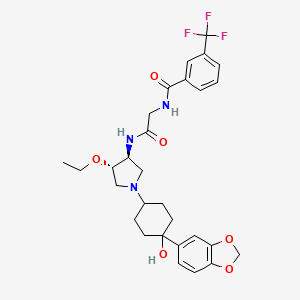 Chemical structure of INCB3344 R-isomer