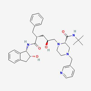 Chemical structure of Indinavir