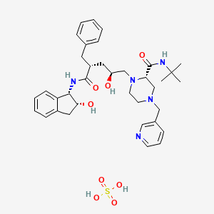 Chemical structure of Indinavir sulfate