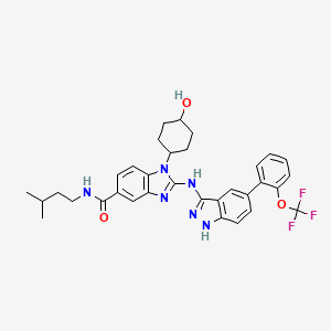 Chemical structure of IRAK inhibitor 4 trans
