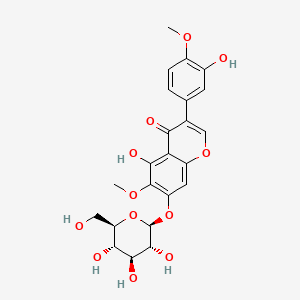 Chemical structure of Iristectorin A