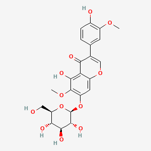 Chemical structure of Iristectorin B