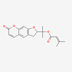 Chemical structure of Isopropylidenylacetyl-marmesin