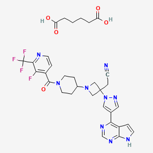 Chemical structure of Itacitinib adipate