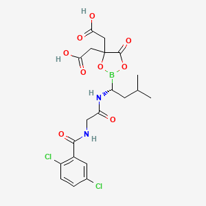 Chemical structure of Ixazomib citrate
