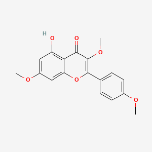 Chemical structure of Kaempferol 3,7,4'-trimethyl ether