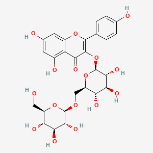 Chemical structure of Kaempferol 3-gentiobioside