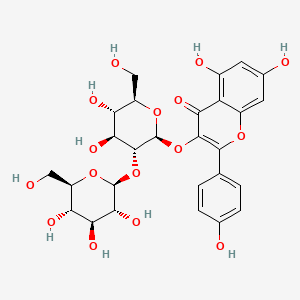 Chemical structure of Kaempferol 3-O-sophoroside