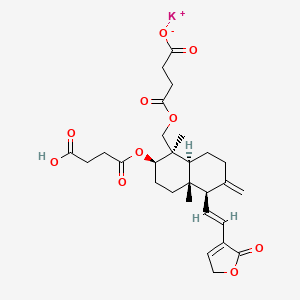 Chemical structure of Kalii Dehydrographolidi Succinas