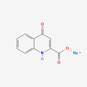 Chemical structure of Kynurenic acid sodium