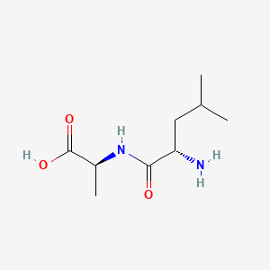 Chemical structure of L-Leucyl-L-alanine