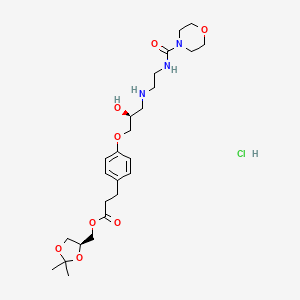Chemical structure of Landiolol hydrochloride