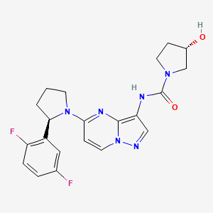 Chemical structure of Larotrectinib
