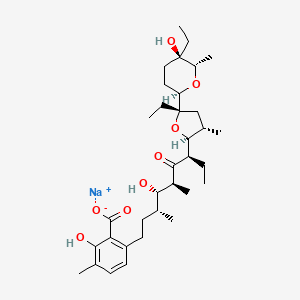 Chemical structure of Lasalocid sodium