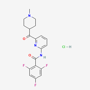 Chemical structure of Lasmiditan hydrochloride