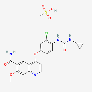 Chemical structure of Lenvatinib mesylate