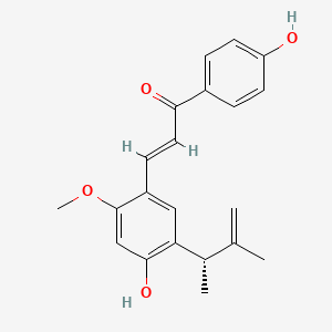 Chemical structure of Licochalcone E