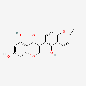 Chemical structure of Licoisoflavone B