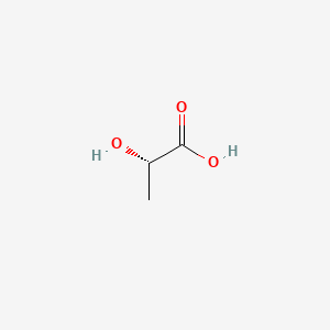 Chemical structure of L-Lactic acid