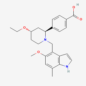 Chemical structure of LNP023