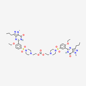 Chemical structure of Lodenafil carbonate
