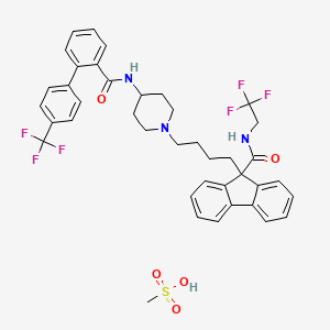 Chemical structure of Lomitapide mesylate