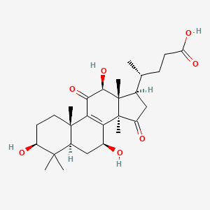 Chemical structure of Lucidenic acid C