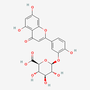 Chemical structure of luteolin 3'-O-glucuronide