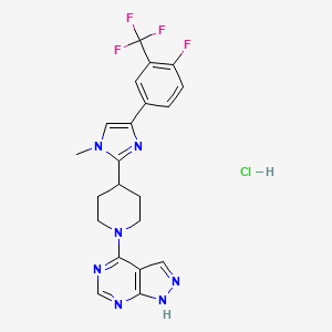 Chemical structure of LY-2584702 hydrochloride