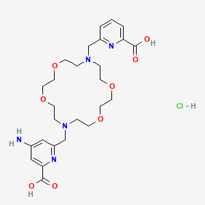 Chemical structure of Macropa-NH2 hydrochloride