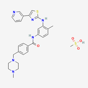 Chemical structure of Masitinib mesylate