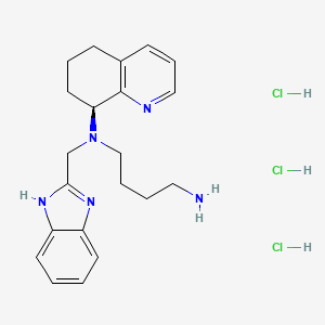 Chemical structure of Mavorixafor trihydrochloride