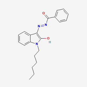 Chemical structure of MDA 19