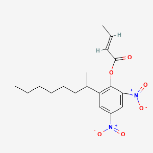 Chemical structure of Meptyldinocap