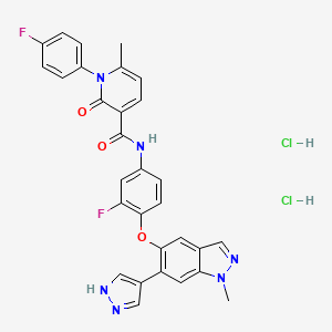 Chemical structure of Merestinib dihydrochloride