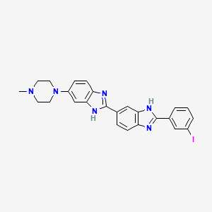 Chemical structure of meta-iodoHoechst 33258