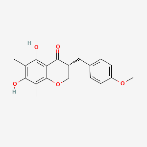 Chemical structure of Methylophiopogonanone B