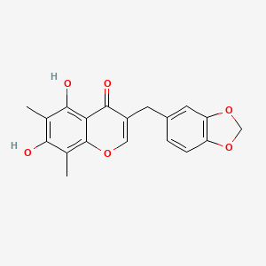 Chemical structure of Methylophiopogonone A