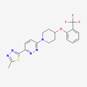 Chemical structure of MF-438