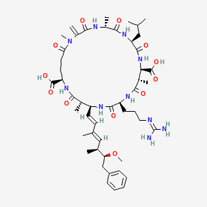 Chemical structure of Microcystin-LR
