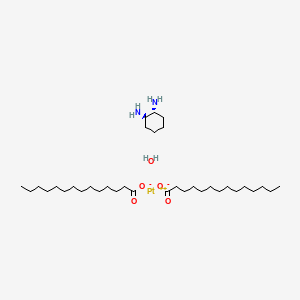 Chemical structure of Miriplatin hydrate