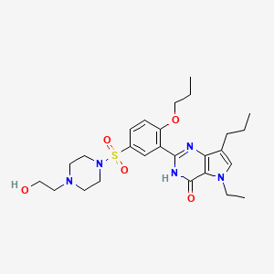 Chemical structure of Mirodenafil