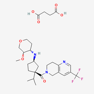 Chemical structure of MK-0812 Succinate