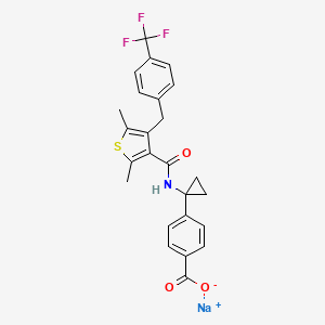 Chemical structure of MK-2894 sodium salt